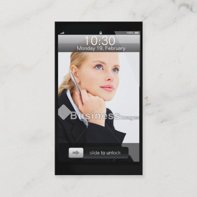 Yrkesmässig anpassadeiPhonedesign Visitkort (Framsida)