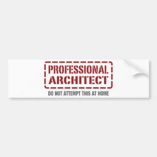Yrkesmässig arkitekt bildekal