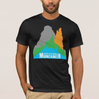 Yrkesmässig bergsbestigare t shirt