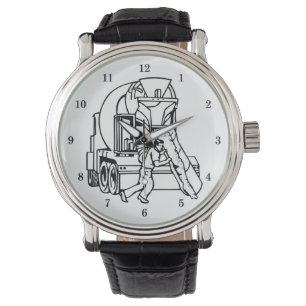 Yrkesmässig cementläggare armbandsur