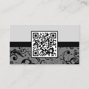 yrkesmässig damast QR kodifierar Visitkort