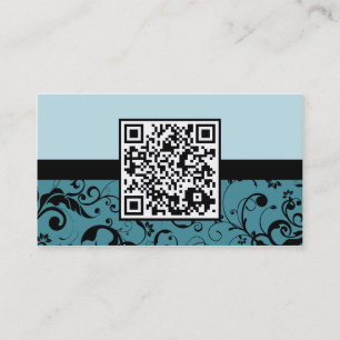 yrkesmässig damast QR kodifierar Visitkort