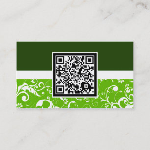 yrkesmässig damast QR kodifierar Visitkort
