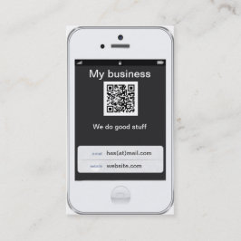 Yrkesmässig design för anpassadevitiPhone Visitkort