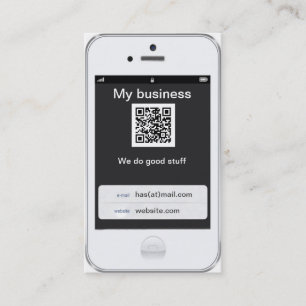 Yrkesmässig design för anpassadevitiPhone Visitkort