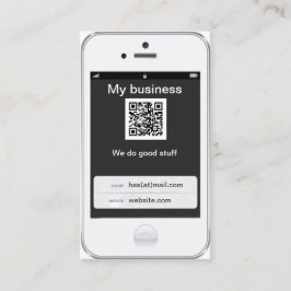 Yrkesmässig design för anpassadevitiPhone Visitkort