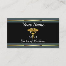 Yrkesmässig doktor av den medicinguld och svarten