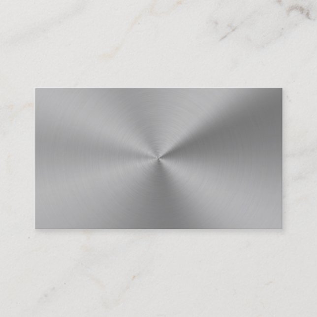 Yrkesmässig elegant modern vanlig silvermetall visitkort (Framsida)