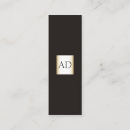 Yrkesmässig elegant Monogramvisitkort Mini Visitkort