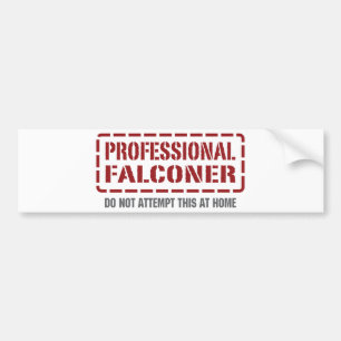 Yrkesmässig Falconer Bildekal