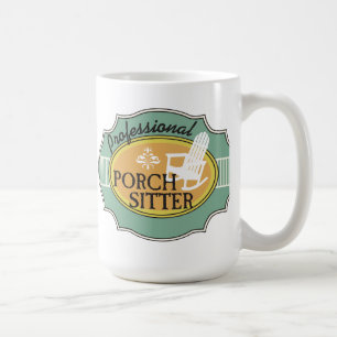 Yrkesmässig farstubrobarnvaktlogotyp kaffemugg