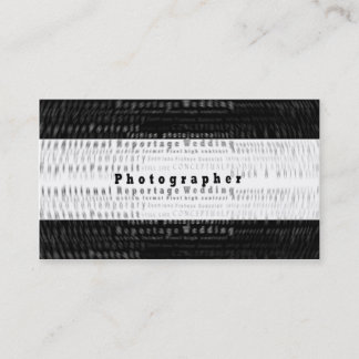 Yrkesmässig fotografivisitkort - rörelse visitkort