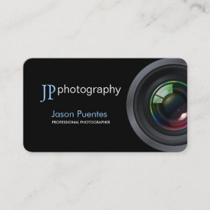 Yrkesmässig fotografkamera Lens Visitkort