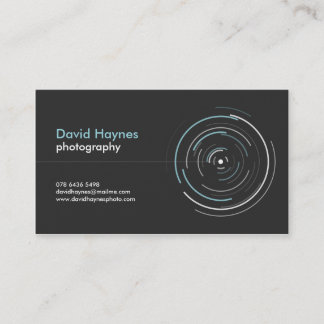 Yrkesmässig fotografvisitkort visitkort