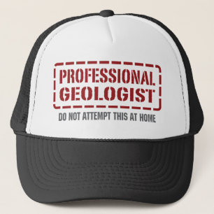Yrkesmässig geolog truckerkeps