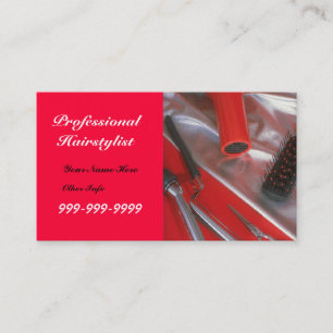 Yrkesmässig Hairstylistanpassade bus.card Visitkort