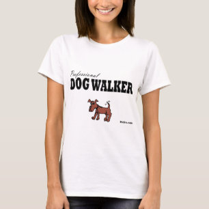 Yrkesmässig hundfotgängare t-shirt