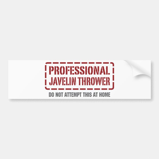 Yrkesmässig JavelinThrower Bildekal (Framsidan)