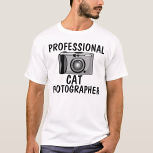 Yrkesmässig kattfotograf, roliga kattT-tröja Tröja