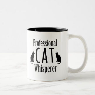 Yrkesmässig kattWhisperer Två-Tonad Mugg