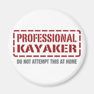 Yrkesmässig Kayaker Magnet