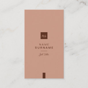 Yrkesmässig Minimalist kaffebruntlodrät Visitkort