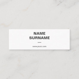Yrkesmässig minsta typografikortkortvisitkort mini visitkort