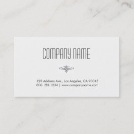 Yrkesmässig & minsta vit visitkort