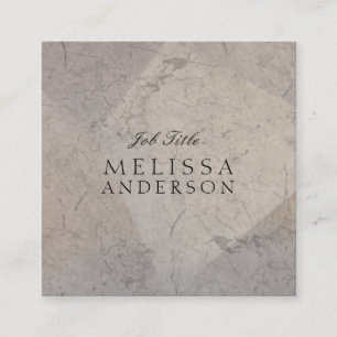 Yrkesmässig modern elegant marmor fyrkantigt visitkort