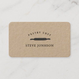 Yrkesmässig modern Minimalist för bagarekavel Visitkort