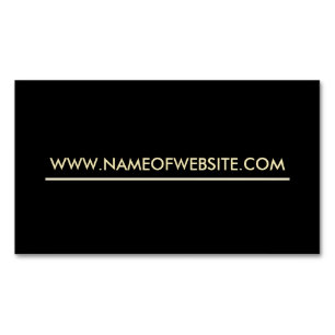 Yrkesmässig modern vanlig Website för svart och Visitkortmagnet