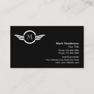 Yrkesmässig Monogramlogotypdesign Visitkort