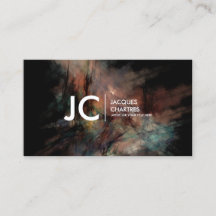 Yrkesmässig Monogrammörk för abstrakt oljemålning