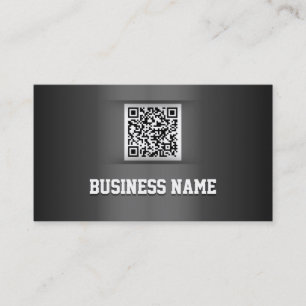 Yrkesmässig mörk - gråa QR kodifierar visitkort