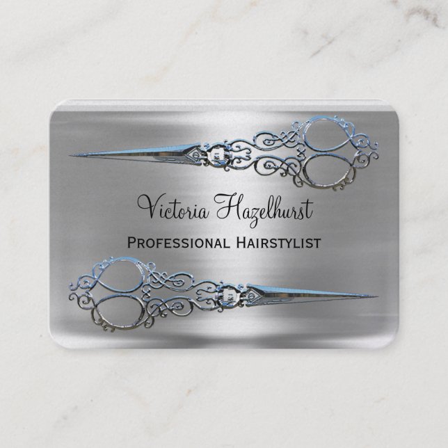 Yrkesmässig nådMonroe dubbel sax Visitkort (Framsida)