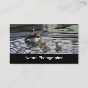 Yrkesmässig natur och djurlivfotograf visitkort