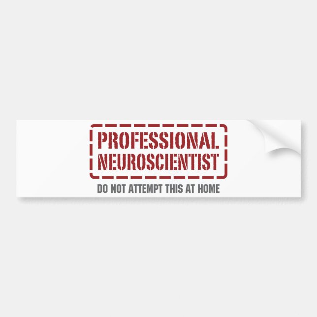 Yrkesmässig Neuroscientist Bildekal (Framsidan)