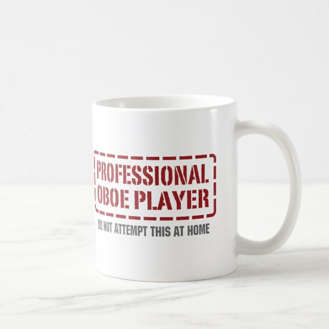 Yrkesmässig Oboe spelare Kaffemugg (Höger)