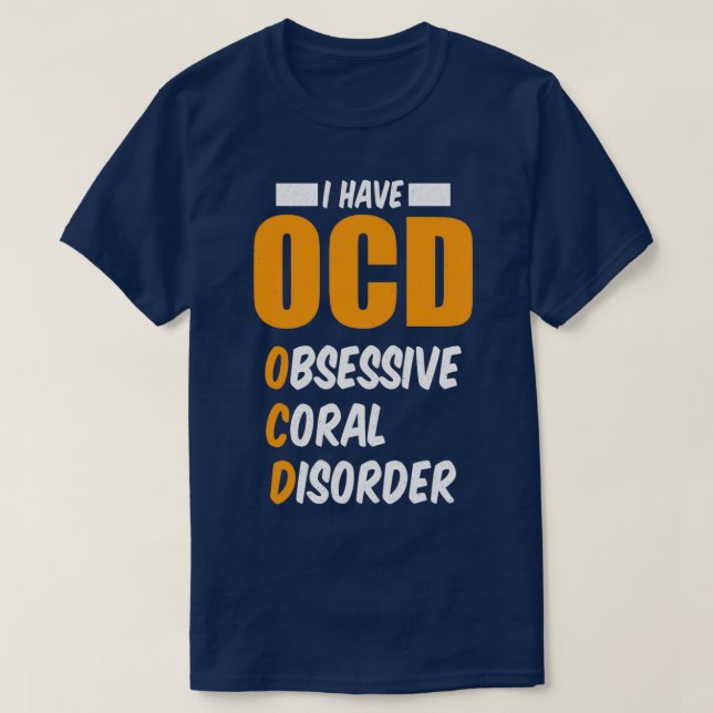 Yrkesmässig OCD Aquarium Obsessiv korallstörning G T Shirt (Design framsida)