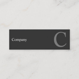 Yrkesmässig ren kortkortvisitkort för Typo B&W Mini Visitkort