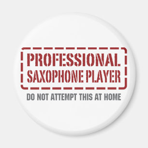 Yrkesmässig saxofonspelare magnet