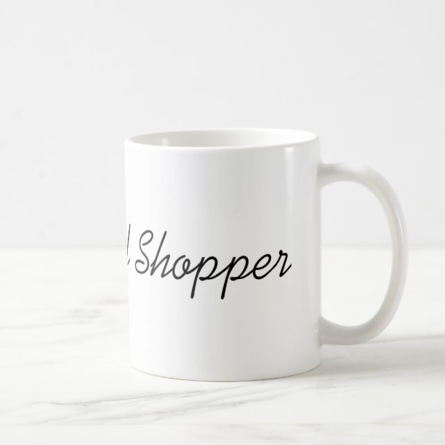 Yrkesmässig shopparemugg kaffemugg (Höger)