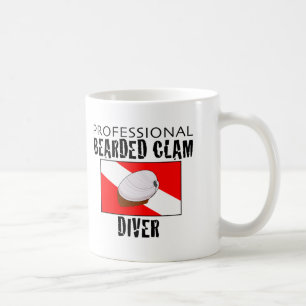 Yrkesmässig skäggig mussladykare kaffemugg