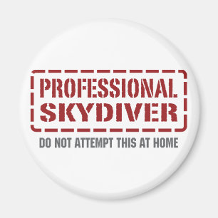 Yrkesmässig Skydiver Magnet