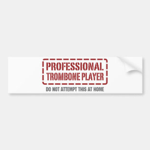 Yrkesmässig Trombonespelare Bildekal
