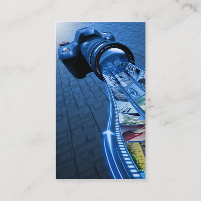 yrkesmässig unik fotografvisitkorttem visitkort (Framsida)