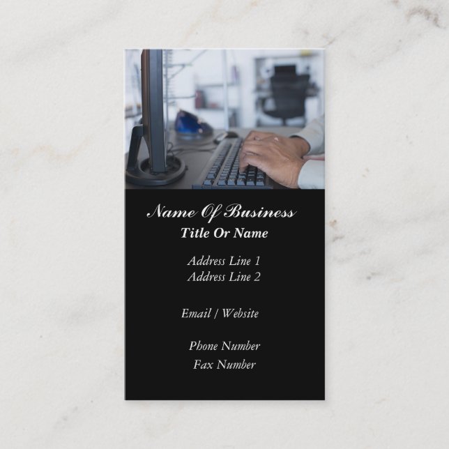 Yrkesmässig visitkort (Framsida)