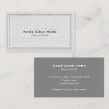 Yrkesmässiga enkla grå färgvisitkortar för