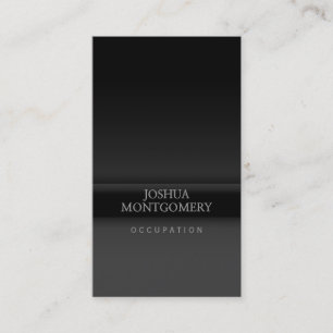 Yrkesmässiga minimalist visitkortsvartgrå färg visitkort