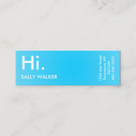 Yrkesmässiga moderna mini- visitkortar för blått mini visitkort